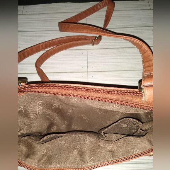 BOC Born Concept Faux Leather Shoulder Purse Handbag in Brown & Beige - Picture 9 of 10